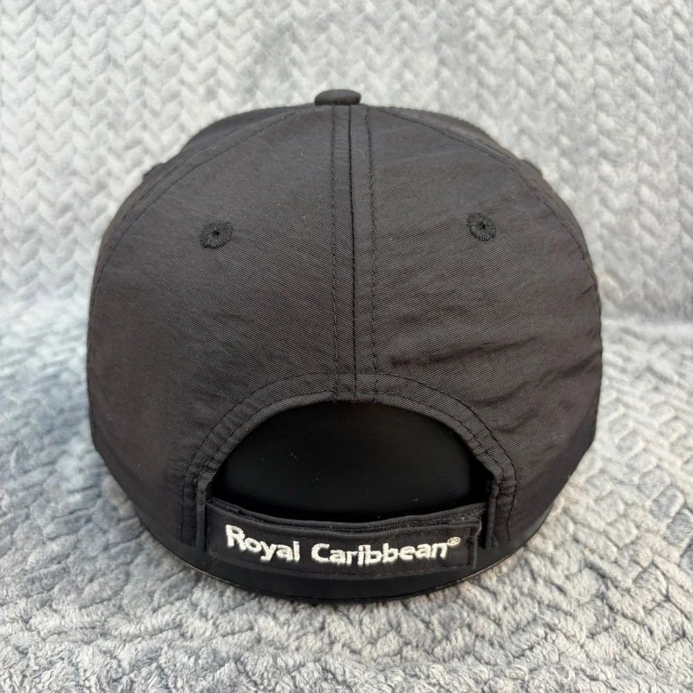 Royal Caribbean International Black Baseball Cap Adjustable Cruise Hat Logo